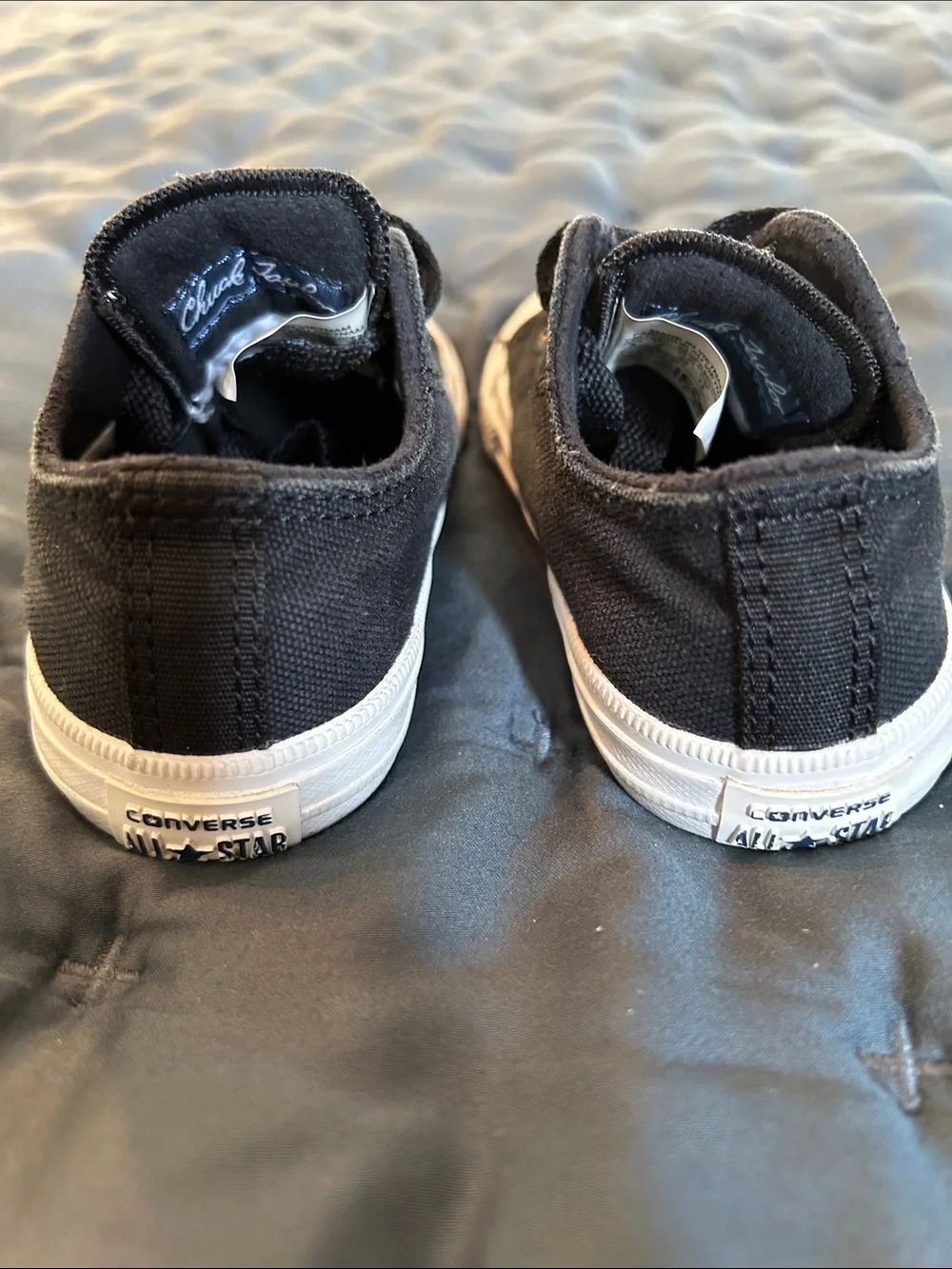 Converse Kids Black & White Low-Top Sneakers